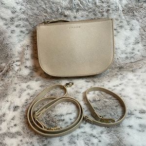 Lo & Sons 3-in-1 Waverley 2 Saffiano Leather Crossbody/Belt Bag/Wristlet